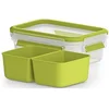 Image de EMSA 518102 lunchtrommel 0.55 l Polypropyleen (PP). Thermoplastische elastomeer (TPE) Groen. Transparant 1 stuk(s)