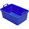 Image de Lockweiler Bak vierkant 62 cm/45 L blauw staande handgrepen