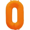Image de Riethmüller - Folieballon cijfer 0 - neon oranje - 86 cm