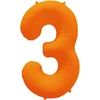 Image de Riethmüller - Folieballon cijfer 3 - neon oranje - 86 cm