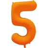 Image de Riethmüller - Folieballon cijfer 5 - neon oranje - 86 cm