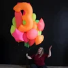 Image de Folieballon cijfer 0 - Neon Roze - 86 cm