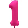 Image de Folieballon cijfer 1 - Neon Roze - 86 cm
