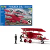 Image de Revell Modelbouwpakket Militaire voertuigen - 04744 Fokker Dr.I - Richthofen Plane Plastic - 1:28 - Modelbouw