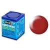 Image de Revell Hobbyverf Acrylverf - Aqua #330 Fiery Red - Satin - RAL3000 - Acryl - Verf potje - 18 ml