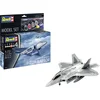 Image de Revell Modelbouwpakket Militaire voertuigen - 63858 Lockheed Martin F-22A Raptor - Straaljager - Model Set Plastic - 1:72 - Modelbouw