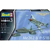Image de Revell Modelbouwpakket Vliegtuigen - 03711 Combat Set Messerschmitt Me262 - P-51B Mustang Plastic - 1:72 - Modelbouw