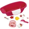 Image de Klein Toys Princess Coralie poppenverzorging baby bad - set 12-delig - 51 cm - roze