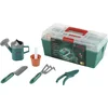 Image de Klein Toys Bosch box met tuingereedschap - schop, hark, gieter en meer - groen