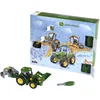 Image de Klein Toys John Deere adventskalender - 24 deuren - bouwset 6215 R trekker - groen geel