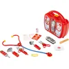 Image de Klein Toys dokterskoffer met mobiele telefoon - stethoscoop, thermometer, reflexhamer, injectiespuit, pincet, oorspiegel, schaar, verpleegsterskapje, naamplaatje, pleisters - multicolor