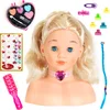 Image de Klein Toys Princess Coralie - Kaphoofd '' Little Sophia''' met make-up - 22 cm groot - wasbaar - met haarborstel, kam, haarclips - dermatologisch geteste make-up