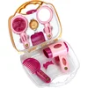 Image de Klein Toys Princess Coralie kapperskoffer - incl. speelgoedfohn en haartools - 21,5x8,5x19 cm - roze