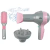 Image de Klein Toys Braun haardroger met diffuser en borstel - incl. ventilator met koude-lucht-mechanisme - roze grijs