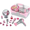 Image de Klein Toys Braun hairstyling koffer met haardroger - haaraccessoires, spiegel, lippenstift en parfum - incl. ventilator met koude-lucht-mechanisme - roze grijs