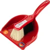 Image de Klein Toys Pure Fresh klassieke stoffer en blik - 24x15x8 cm - robuuste veegset - rood