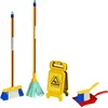 Image de Klein Toys Pure Fresh speelgoedschoonmaakset - mopset - incl. gevaar voor uitglijden bord - geel - rood