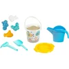 Image de Klein Toys Little Foot - emmerset met gieter, zeef, hark, schep en speelfiguren - gerecycled materiaal