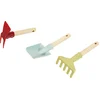 Image de Klein Toys Little Foot 3-delig tuinset - schoffel, handschep en handhark - gerecycled plastic - multicolor