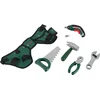 Image de Klein Toys Bosch mini gereedschapsgordel-set - accuschroevendraaier, hamer, tang, zaag, moersleutel, schroevendraaier - incl. licht- en geluidseffecten - groen rood