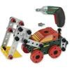 Image de Klein Toys Bosch mini - Multitech Ixolino II bouwpakket - 107 onderdelen, schroevendraaier, steeksleutel en accuschroevendraaier - incl. handleiding voor 11 modellen - groen rood geel