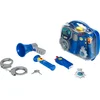 Image de Klein Toys politiekoffer - zaklamp, walkietalkie, megafoon, handboeien met sleutel en politiebadge - incl. licht- en geluidseffecten - blauw