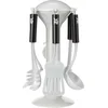 Image de Klein Toys WMF bestekhouder - pizzasnijder, schuimspaan, bakschep, pasta-, meng-, en opscheplepel - duurzaam plastic - grijs zwart