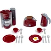 Image de Klein Toys Bosch speelgoedkeukenaccessoireset groot ontbijtset - incl. broodroorster, waterkoker en meer - rood