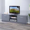 Image de Tv-meubel Eden 180cm 2 deuren - grafiet grijs - Interlink - Kasten - Grijs - Spaanplaat - Kasten -