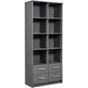 Image de Boekenkast Eden 81cm 4 lades - grafiet grijs - Interlink - Kasten - Grijs - Spaanplaat - Kasten -