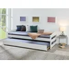 Image de Bed Vindas 90x200 met in hoogte verstelbaar logeerbed - wit - Interlink - Eenpersoons bedkader - Wit - Hout Eenpersoons Normaal bed