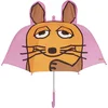 Image de Playshoes - Paraplu voor kinderen - Muis met 3D oren - Roze - maat Onesize