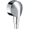 Image de Hansgrohe Fixfit muuraansl.m.1 terugslagkl chr