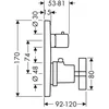 Image de Axor Citterio - Thermostatische inbouwkraan met afsluitventiel, chroom 39705000