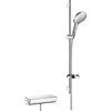 Image de Hansgrohe Ecostat Select Thermostatische Douchekraan - Met Raindance Doucheset - 90 cm - 15 cm hartafstand - Wit / Chroom