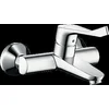 Image de Hansgrohe Focus Care opbouw wandkraan met koppelingen met verlengde greep 12.1cm EcoSmart chroom