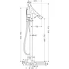 Image de AXOR Starck Organic afbouwdeel voor vrijstaand inbouwbadkraan thermostatisch chroom