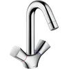 Image de hansgrohe Logis E wastafelmengkraan 150 - draaibare uitloop - chroom