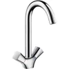 Image de hansgrohe Logis M31 tweegreeps keukenmengkraan 220 - Hoge draaibare uitloop - Chroom