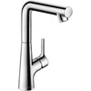 Image de hansgrohe Talis S - Wastafelmengkraan - Ééngreeps bediening - Met trekwaste - 210mm maat - Draaibare uitloop - Chroom