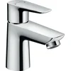 Image de hansgrohe Talis E - Wastafelmengkraan - Ééngreeps bediening - Met afvoerplug - 80mm maat - Chroom