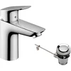 Image de Hansgrohe Logis wastafelkraan 100 met waste chroom