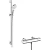 Image de Hansgrohe Crometta opbouw douchesysteem Vario met 1001 CL thermostaat en glijstang 90 cm wit/chroom