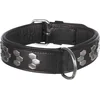 Image de Trixie Halsband Hond Active Leer Met Applicaties Zwart