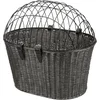 Image de Trixie - Stuur Fietsmand met Draadkap - Antraciet - 44X34X41 cm