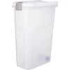 Image de Trixie voerton luchtdicht afsluitbaar kunststof transparant wit / wit - 15 LTR 22X34X41,5 CM