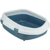 Image de Trixie - Kattenbak Primo - Met Rand - Blauw/Wit - XXL - 71X56X25 cm