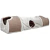 Image de Trixie krabtunnel lichtgrijs / bruin / taupe 110x30x38 cm