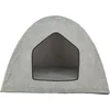 Image de Trixie Jonna Vital - Hondenmand & Tent - Ribstof - Lichtgrijs - 75X55X55 cm