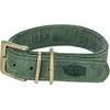 Image de Trixie - Halsband - Hond - Pure Leer - Saliegroen - L - 47-54X4 CM